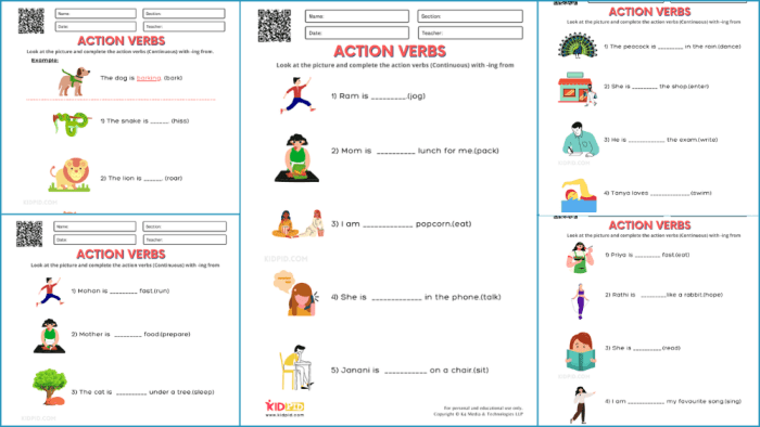 Verb endings