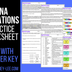 Mutation practice worksheet answer key