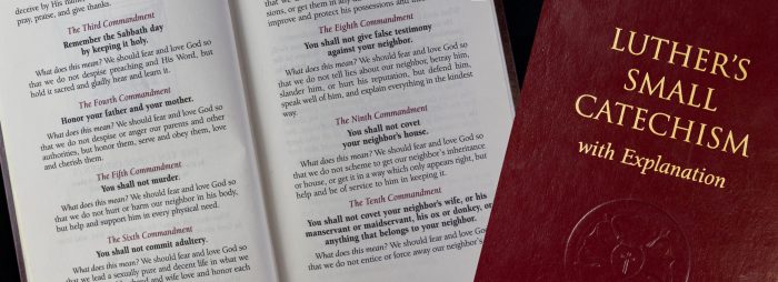 Luther's small catechism 10 commandments