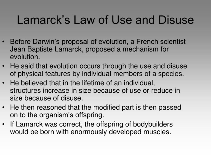 Inheritance lamarckism acquired principle